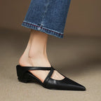 Aluna | Mules in pelle genuina