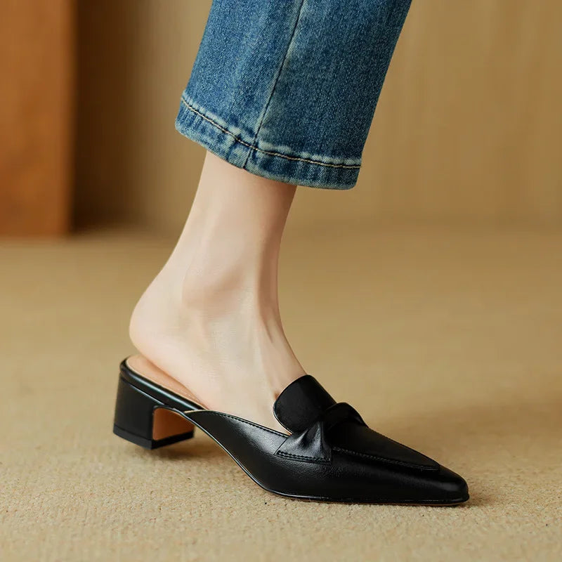 Alaya | Mules in Pelle Genuina