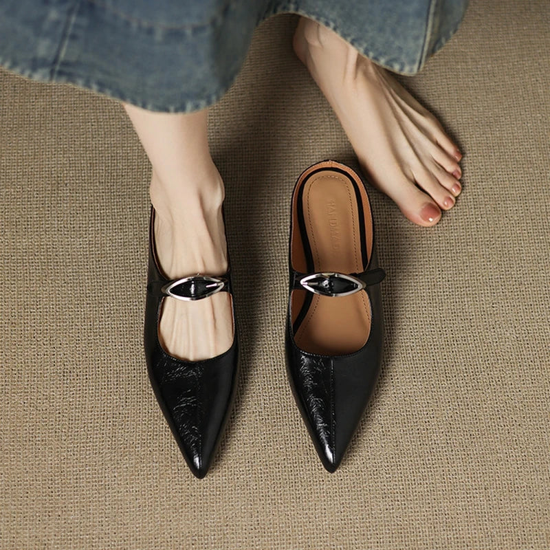 Alour | Mules in Pelle Genuina