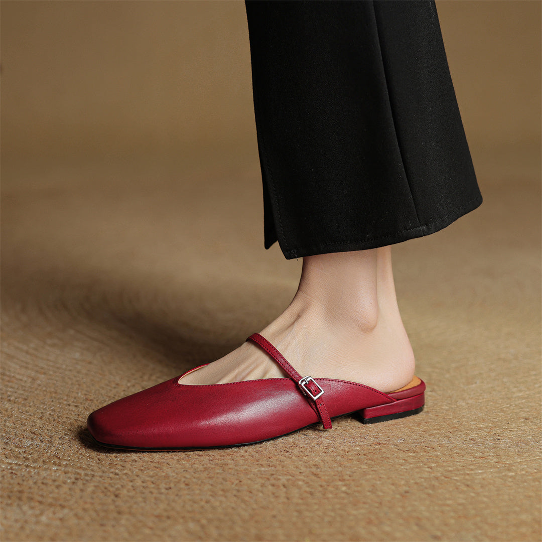 Miral | Mules in Pelle Genuina