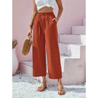 Soléa | pantaloni estivi in lino-cotone