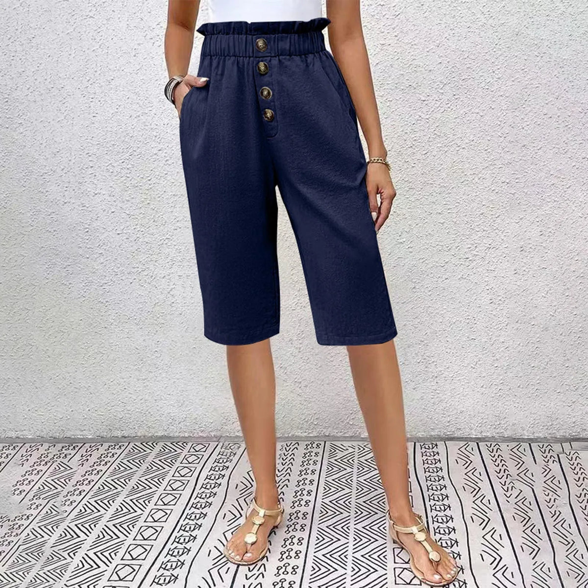 Éloane | Bermuda in Lino-Cotone