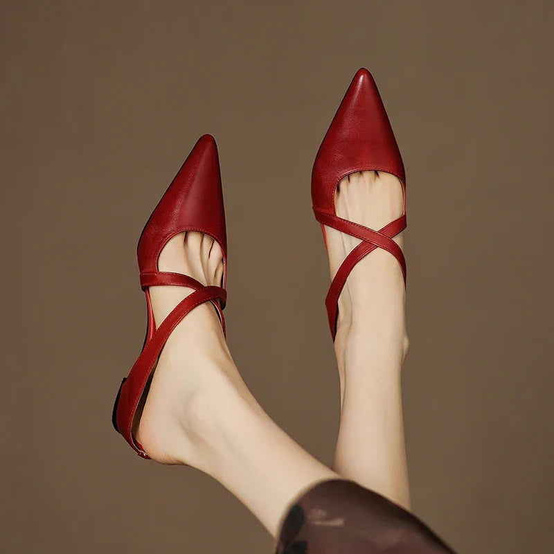 Aluna | Mules in pelle genuina