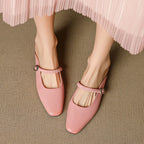 Kera | Mules Mary Jane in Pelle Genuina
