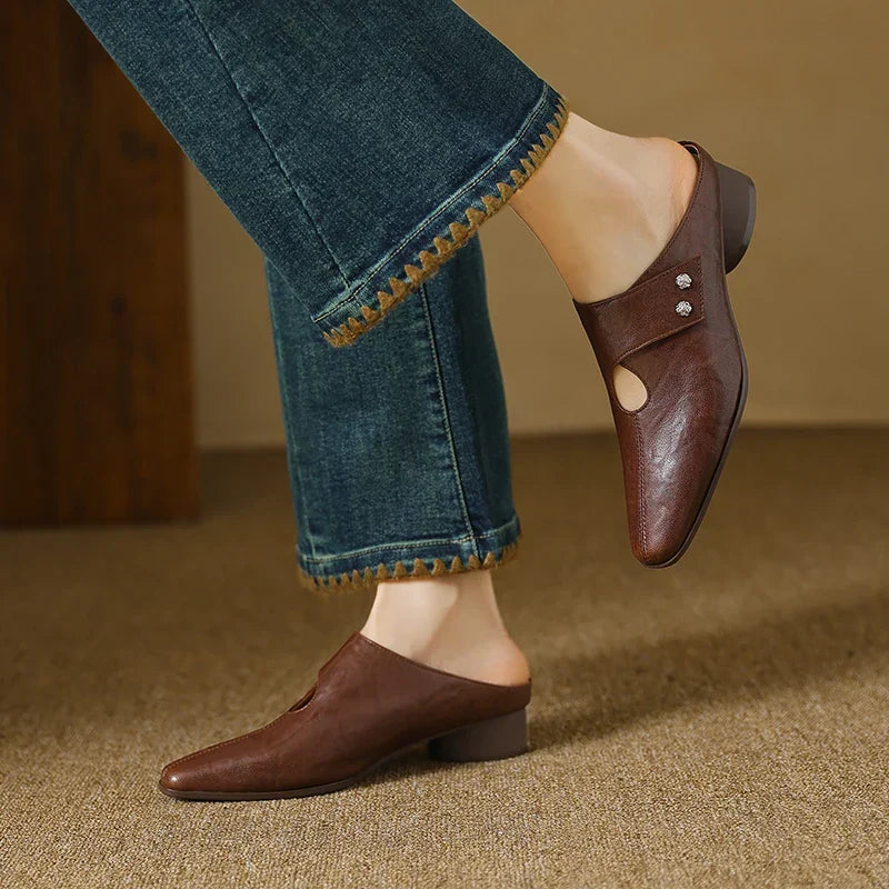 Agnit | Mules in Pelle Genuina