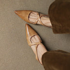 Aluna | Mules in pelle genuina