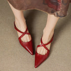 Aluna | Mules in pelle genuina