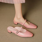 Kera | Mules Mary Jane in Pelle Genuina