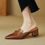 Alaya | Mules in Pelle Genuina