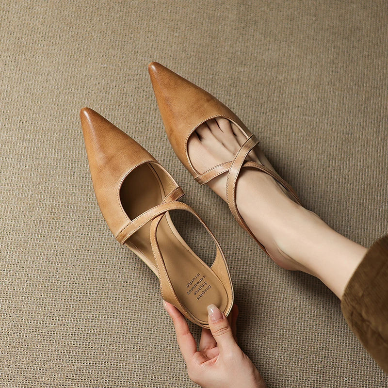 Aluna | Mules in pelle genuina