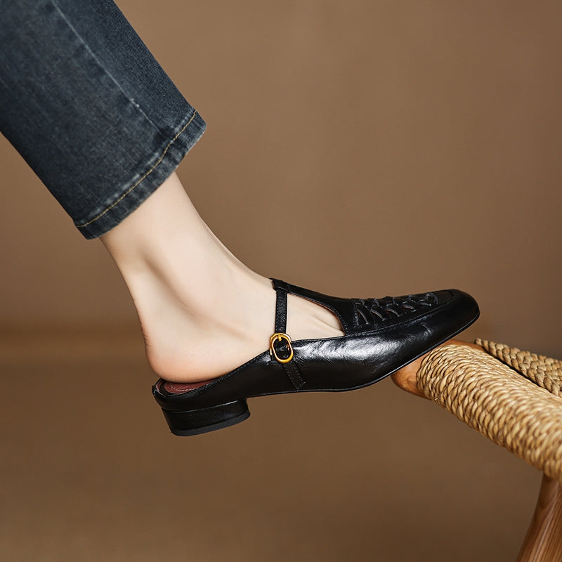 Elya | Mules in Pelle Genuina