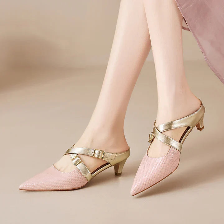 Zelle | Mules in Pelle Genuina