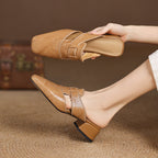 Mules in pelle genuina Ivora