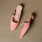 Kera | Mules Mary Jane in Pelle Genuina