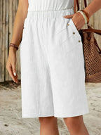Céline | Shorts in cotone e lino