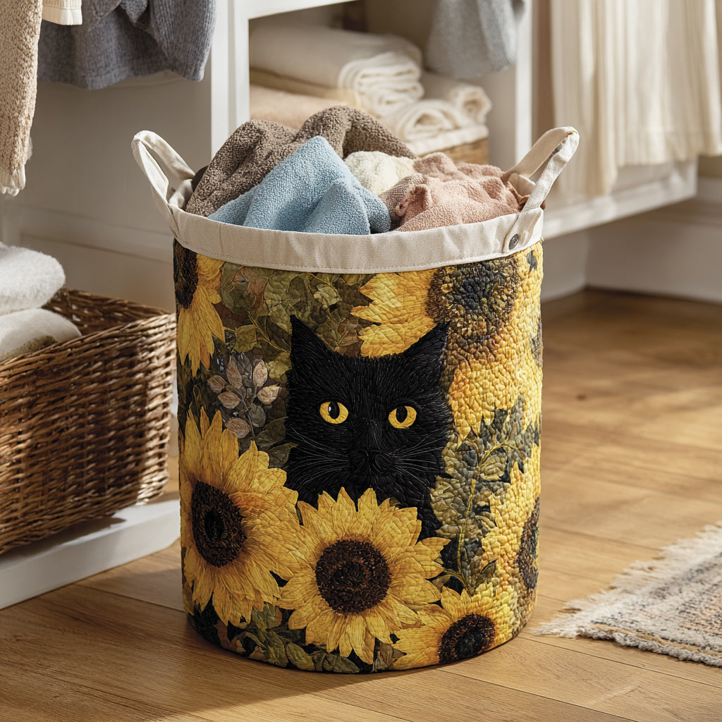 Cesto portabiancheria Onyx Sunflower Cat