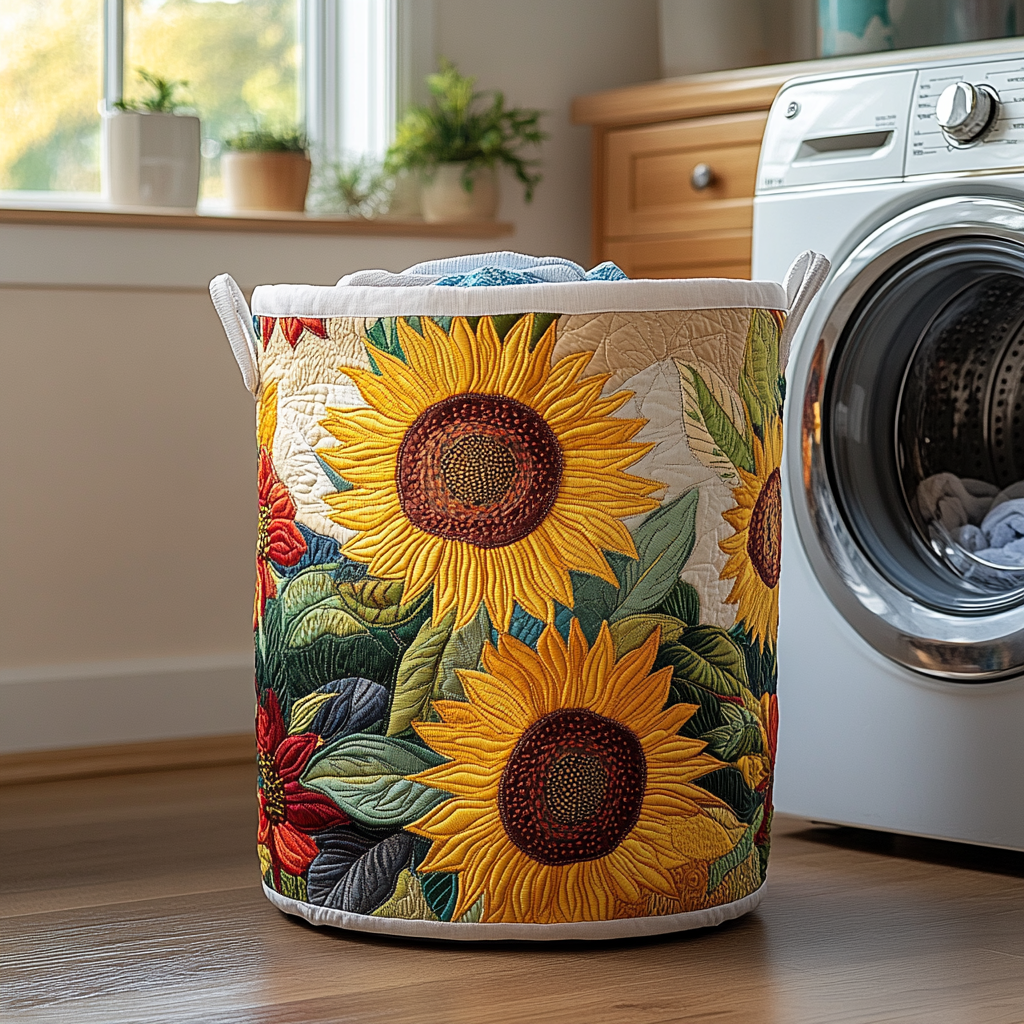 Cesto portabiancheria Sunflower Charm