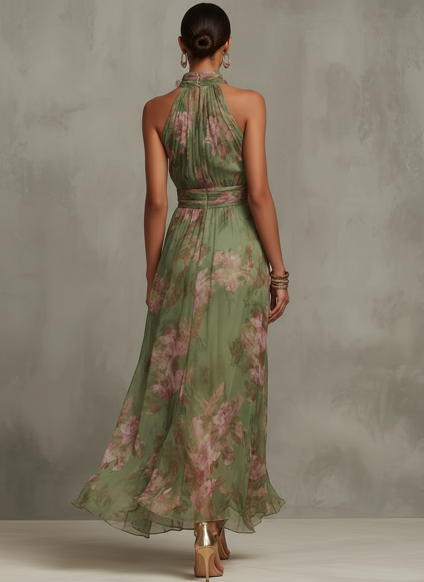 Aurora | Abito maxi floreale
