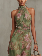Aurora | Abito maxi floreale