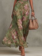 Aurora | Abito maxi floreale