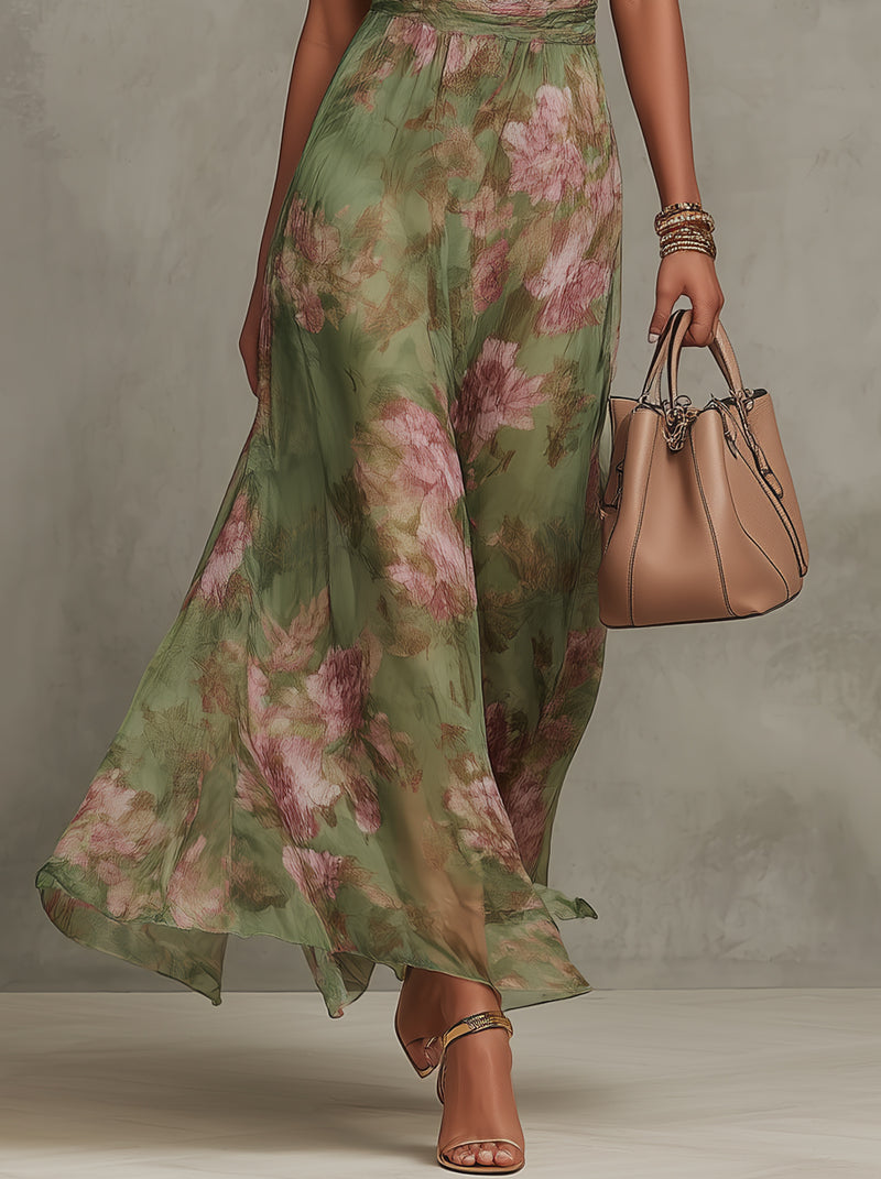 Aurora | Abito maxi floreale