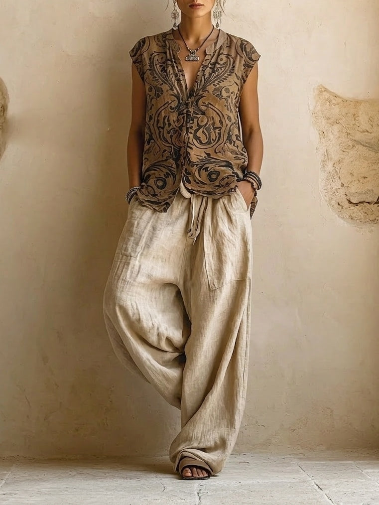 Patrizia | Set 3 Pezzi Lino & Cotone
