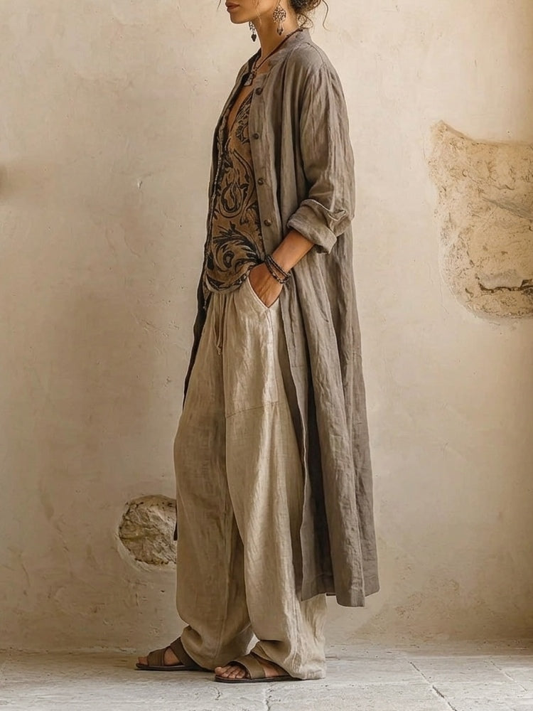 Patrizia | Set 3 Pezzi Lino & Cotone
