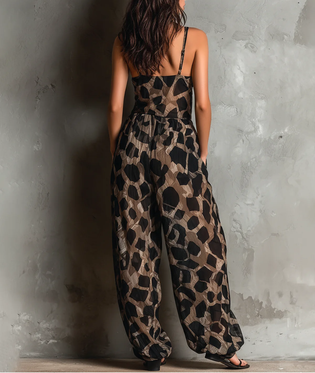 Roberta | Tuta Chiffon Animalier