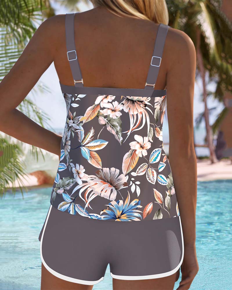 Imke™ | Top tankini stampato