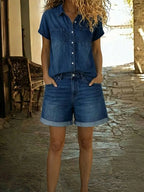 Stefania | Comodo Set di Denim Corto