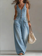 Sofia | Jumpsuit in Denim Rilassato