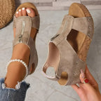 Freda | Sandali Zeppa con Zip