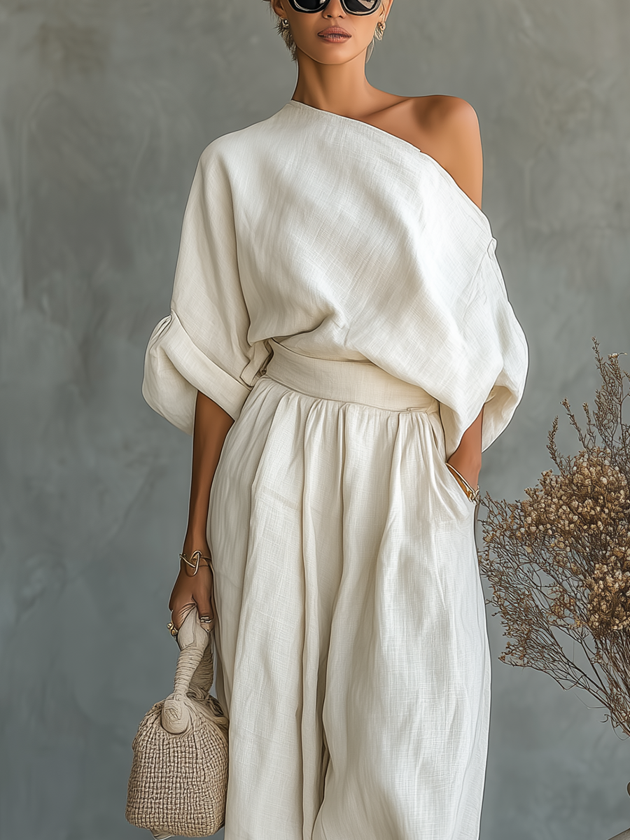 Paola | Insieme Lino Off-Shoulder
