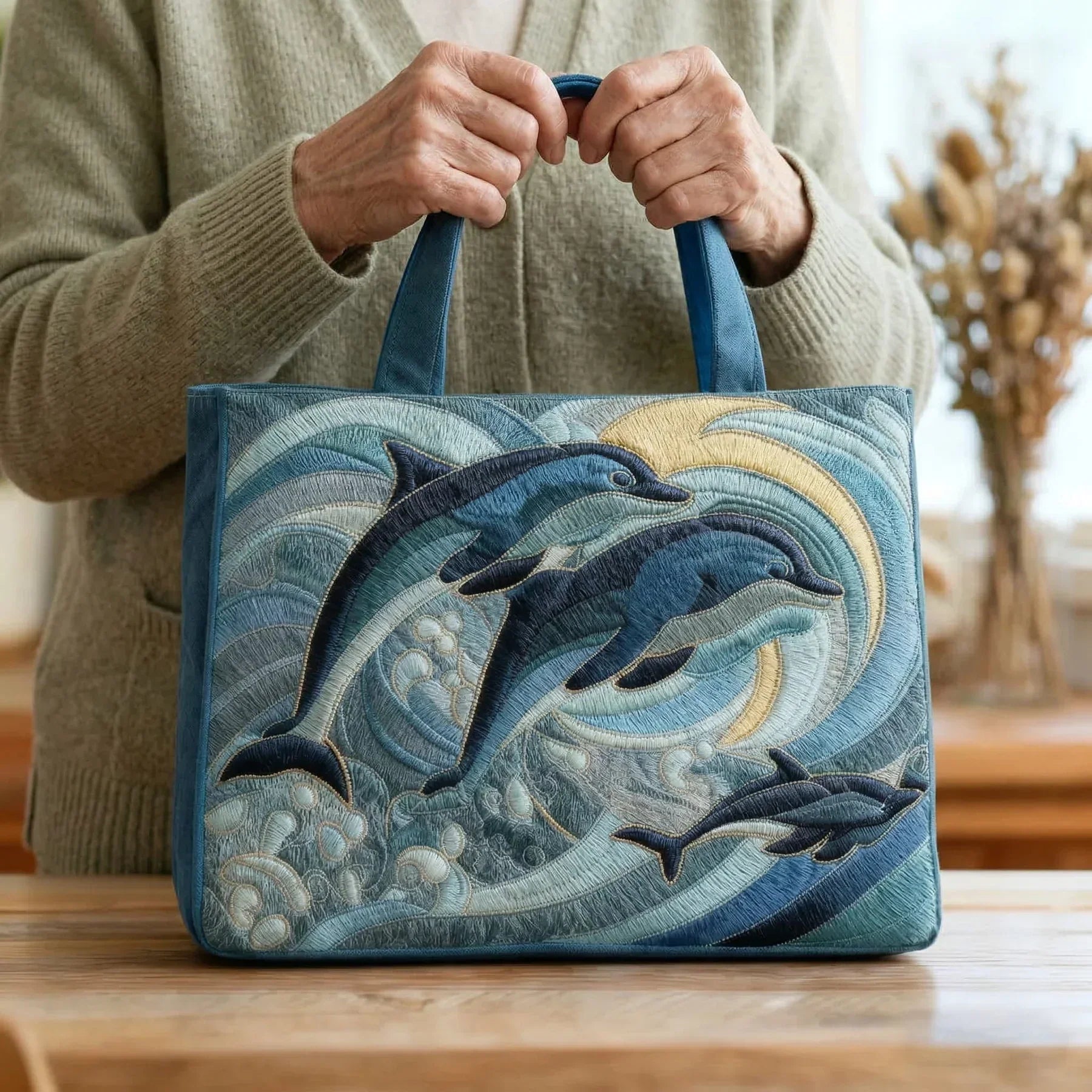 Borsa Artigianale Delfino Oceano