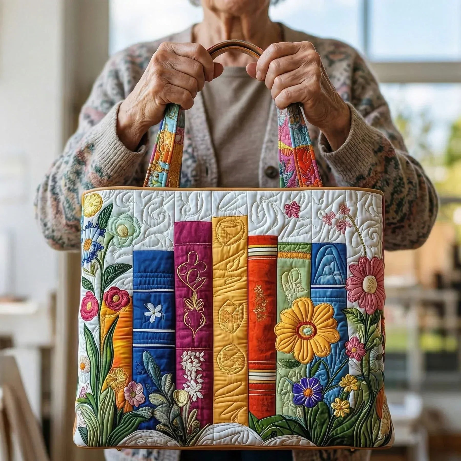 Borsa Artigianale Biblioteca Fiorita