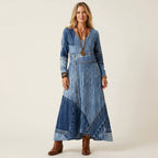 Adriana | Abito Midi in Denim Vintage