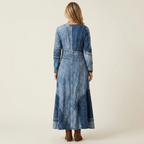 Adriana | Abito Midi in Denim Vintage