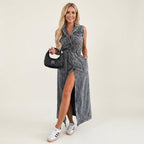 Georgina | Abito Maxi in Denim