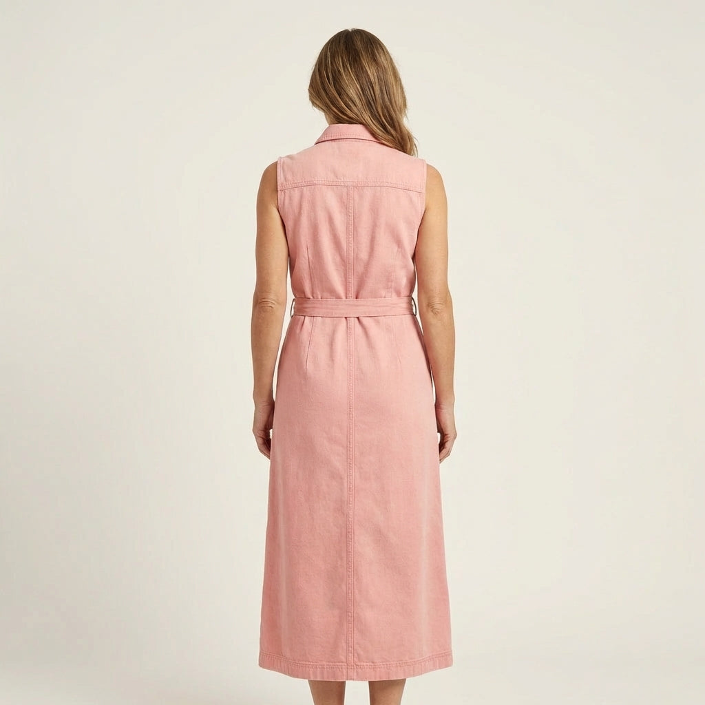 Georgina | Abito Maxi in Denim