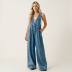 Griselda | Tuta Denim a Gamba Larga