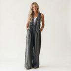 Griselda | Tuta Denim a Gamba Larga