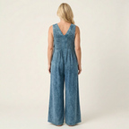 Griselda | Tuta Denim a Gamba Larga