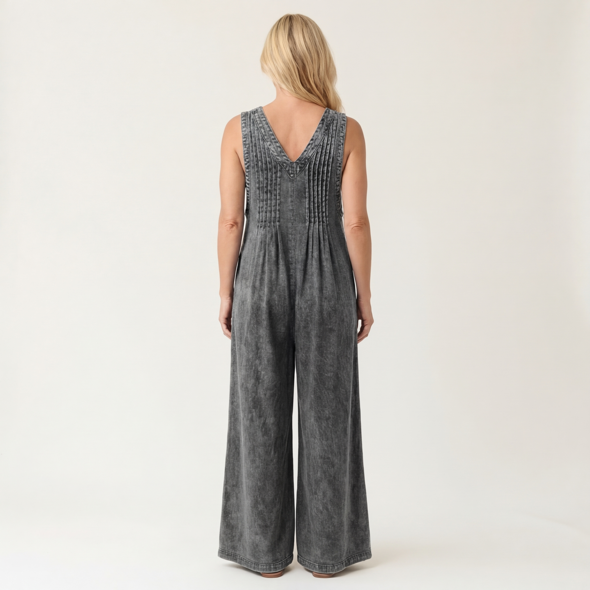 Griselda | Tuta Denim a Gamba Larga