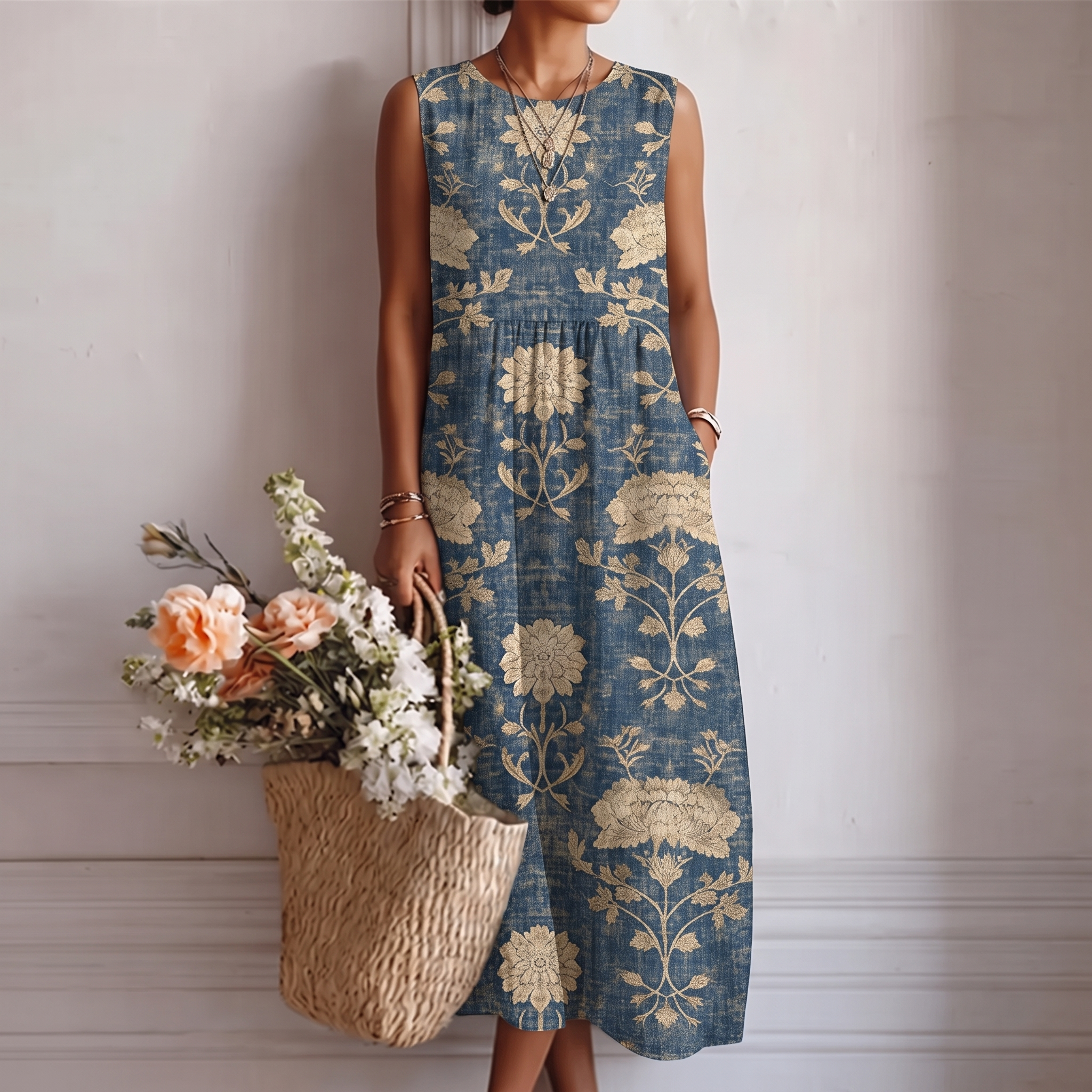 Alessia™ | Abito Midi Floreale Classico