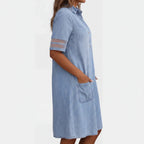 Serena | Abito chemisier in denim