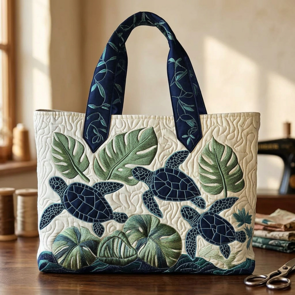 Borsa Trapuntata Tartaruga Marina