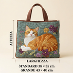 Borsa Trapuntata Gatto Rosso