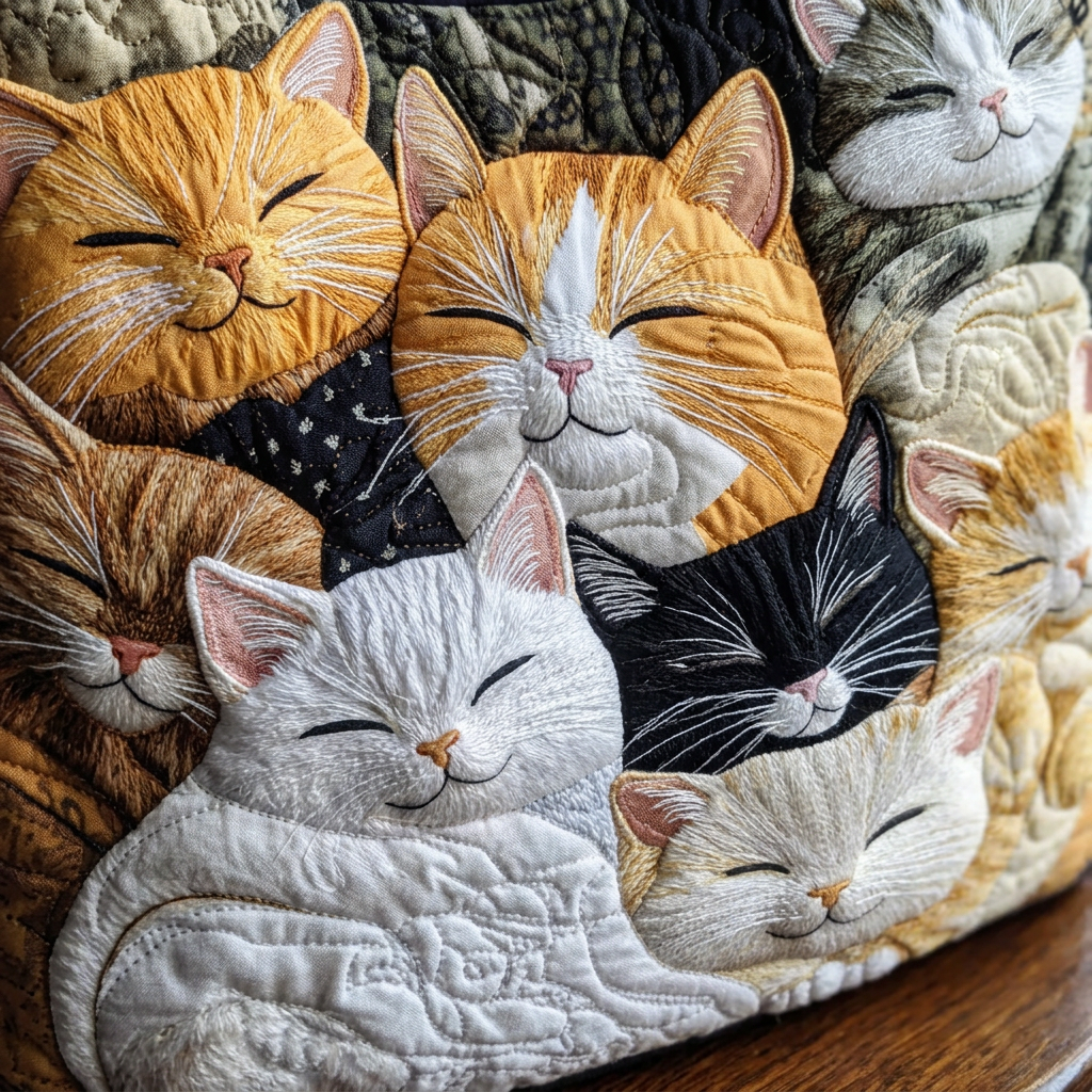 Borsa Trapuntata Gattini Addormentati
