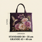 Borsa Artigianale Colibrì Orchidee