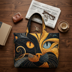 Borsa Trapuntata Gatto Misterioso